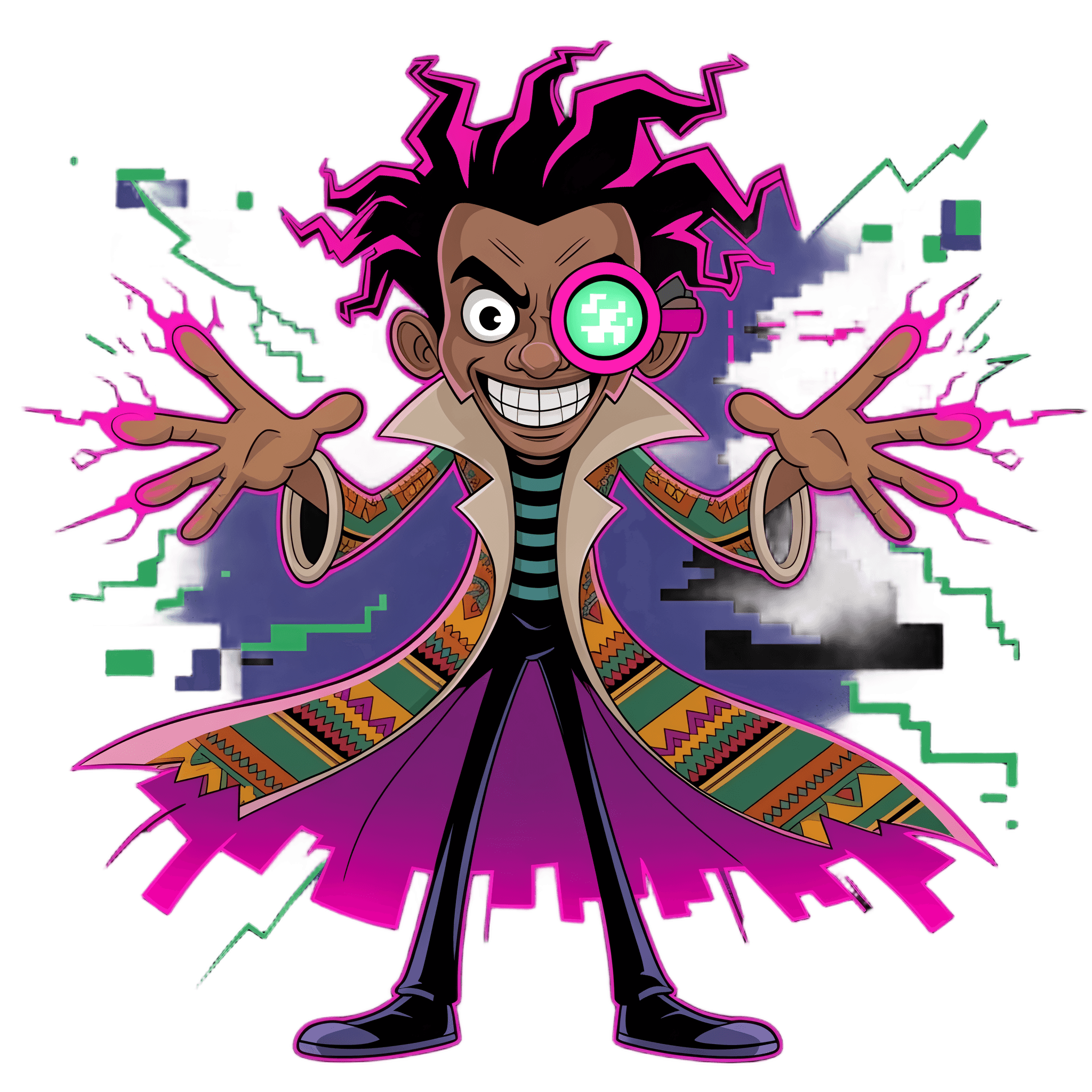 Dr. Glitch, the villain of the digital world