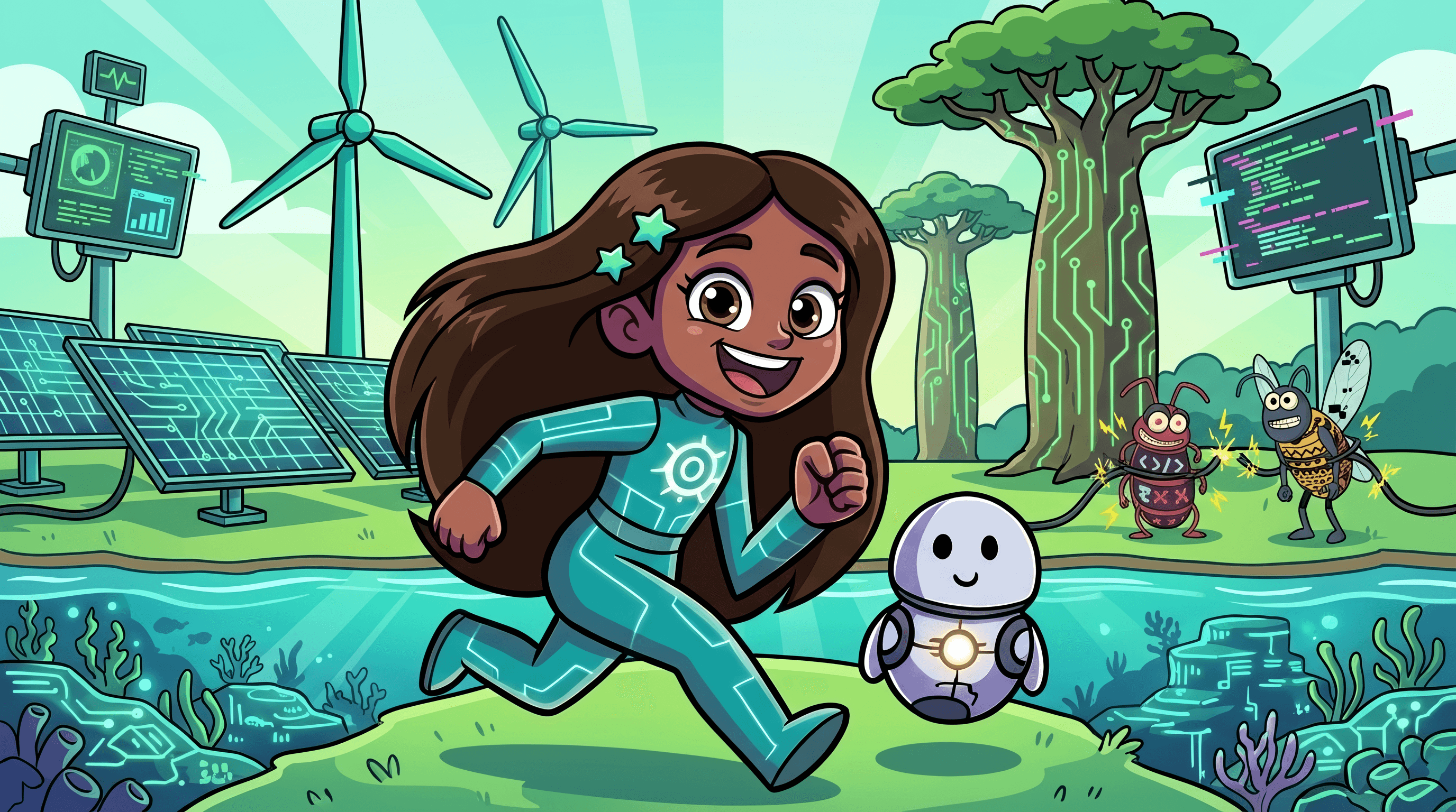Green Guardian Grid illustration